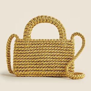 J. Crew RETAIL Cadiz phone bag in metallic